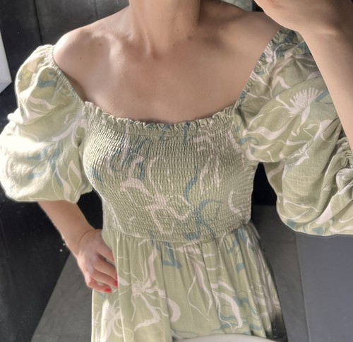 White closet long linen dress - closet,