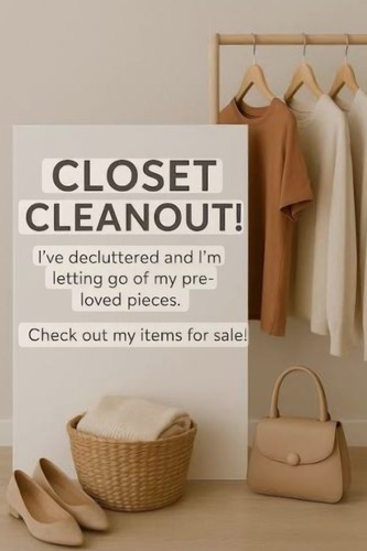 Closet clean out check - clean,